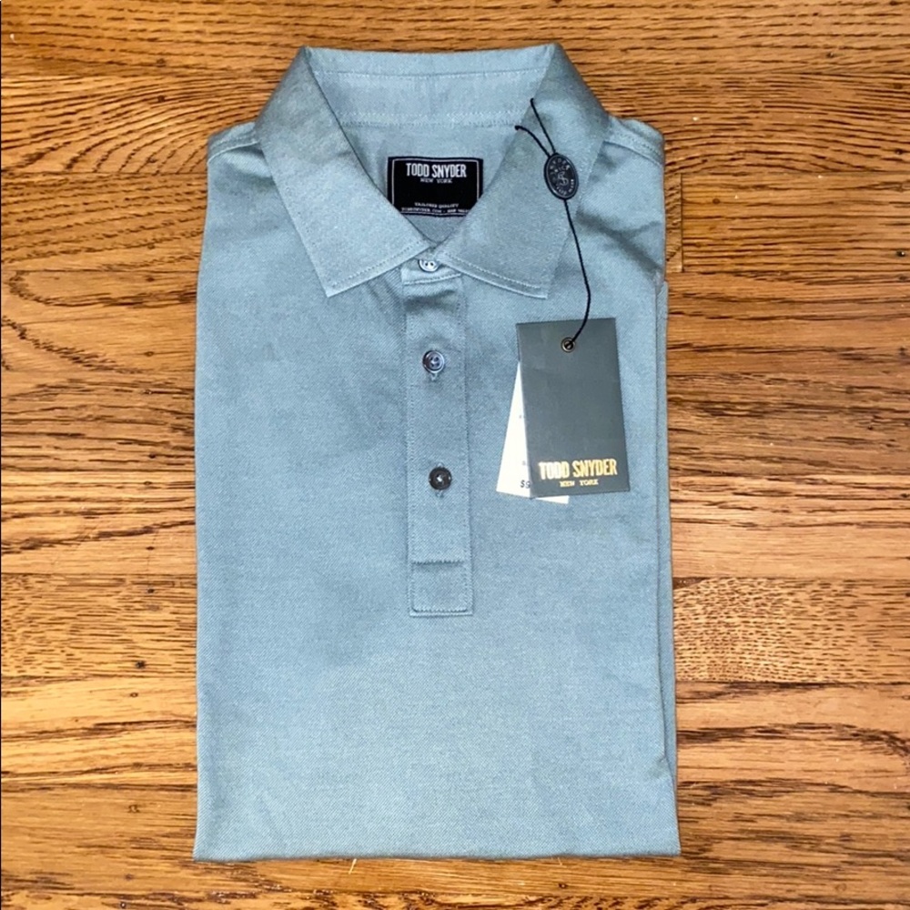NWT Todd Snyder Fine Pique Polo in Green